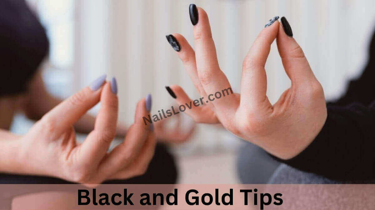 Black and Gold Tips