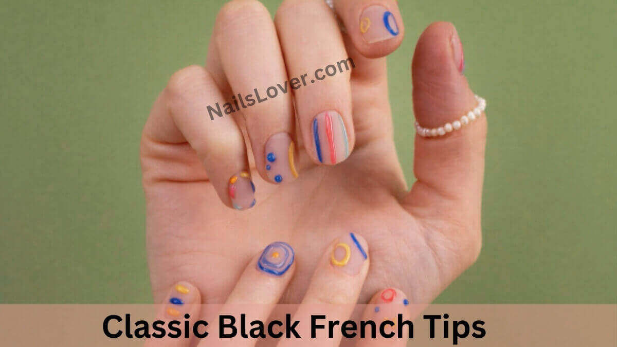 Classic Black French Tips