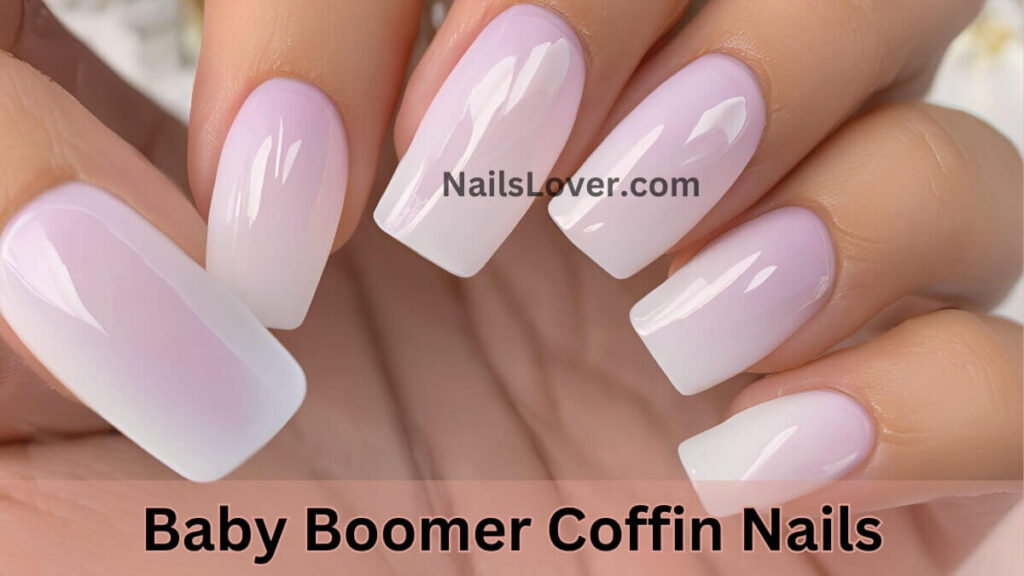 Baby Boomer Coffin Nails