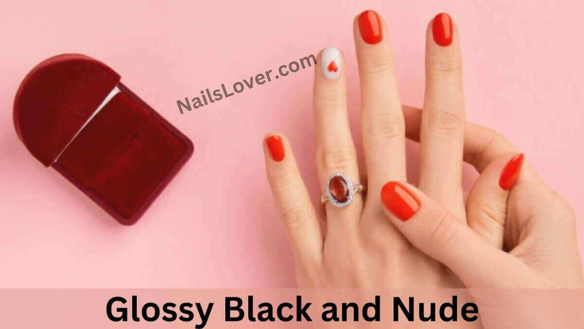 Glossy Black and Nude