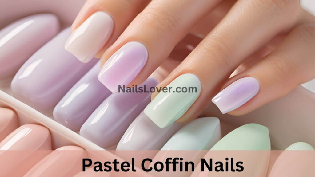 Pastel Coffin Nails