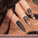 black french tip nails