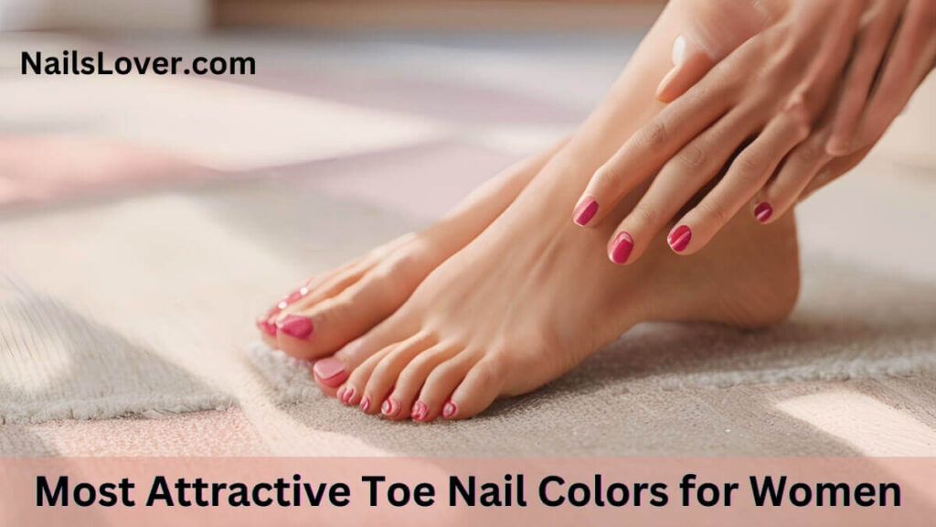 most attractive toe nail color on a woman