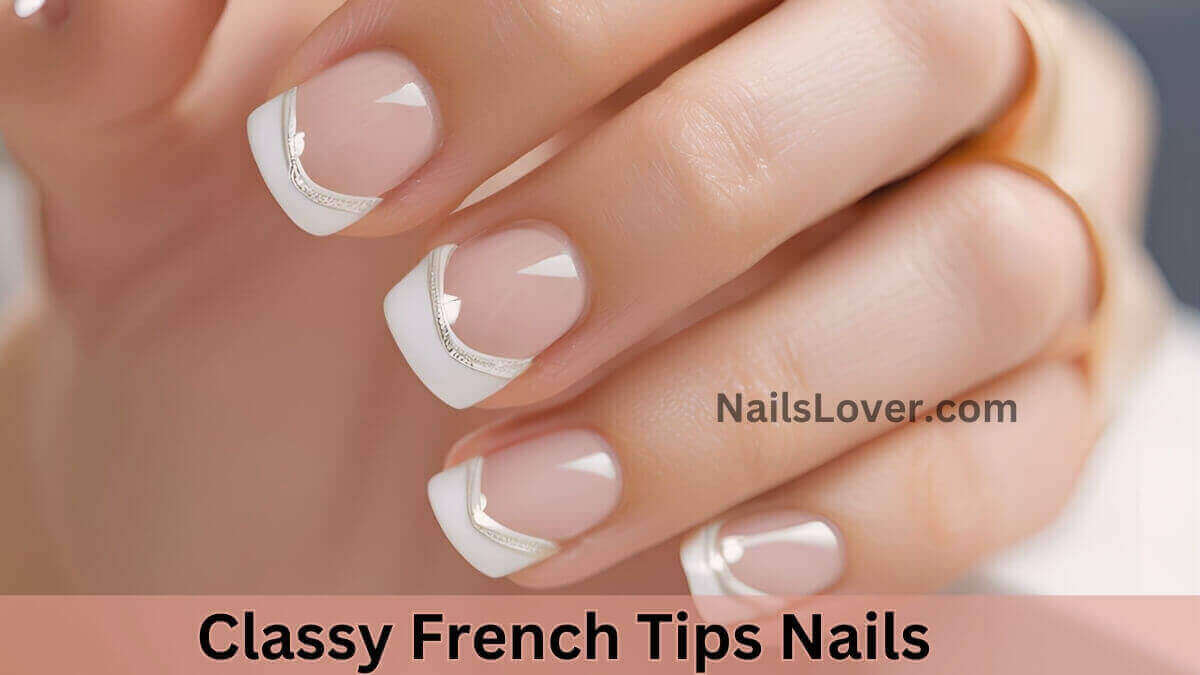 Classy French Tips Nails