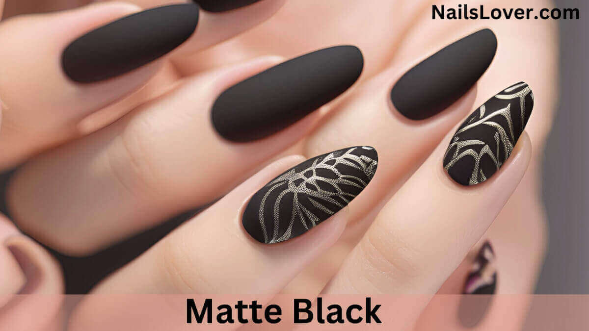 Matte Black Nails