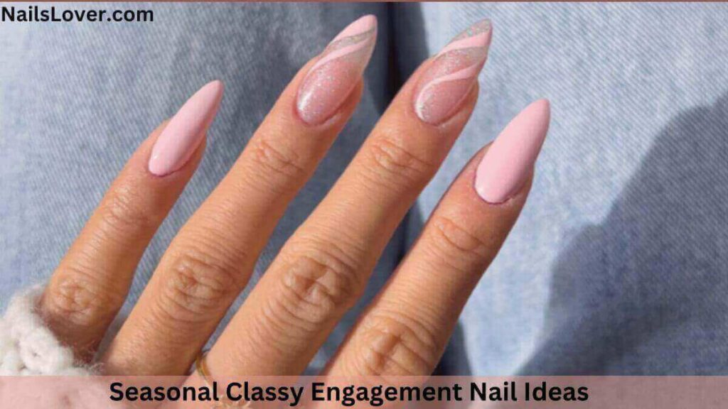 Seasonal Classy Engagement Nail Ideas