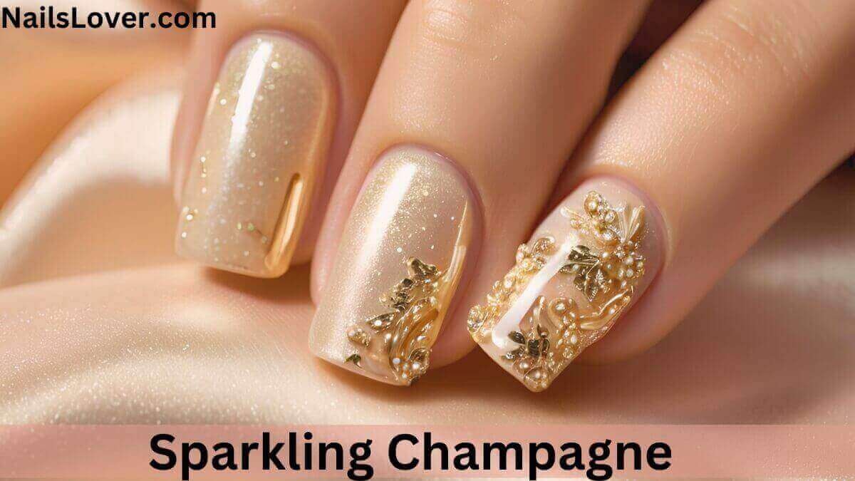 Sparkling Champagne Nails