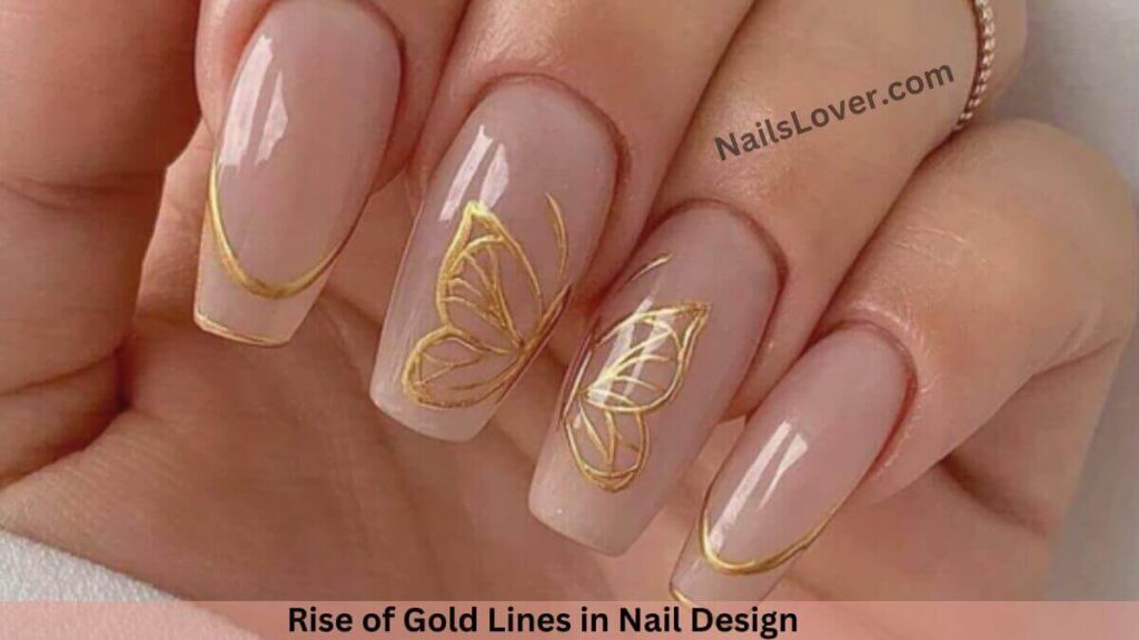 Rise of Gold Lines in Nail Design