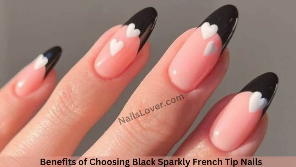 Benefits of Choosing Black Sparkly French Tip Nails