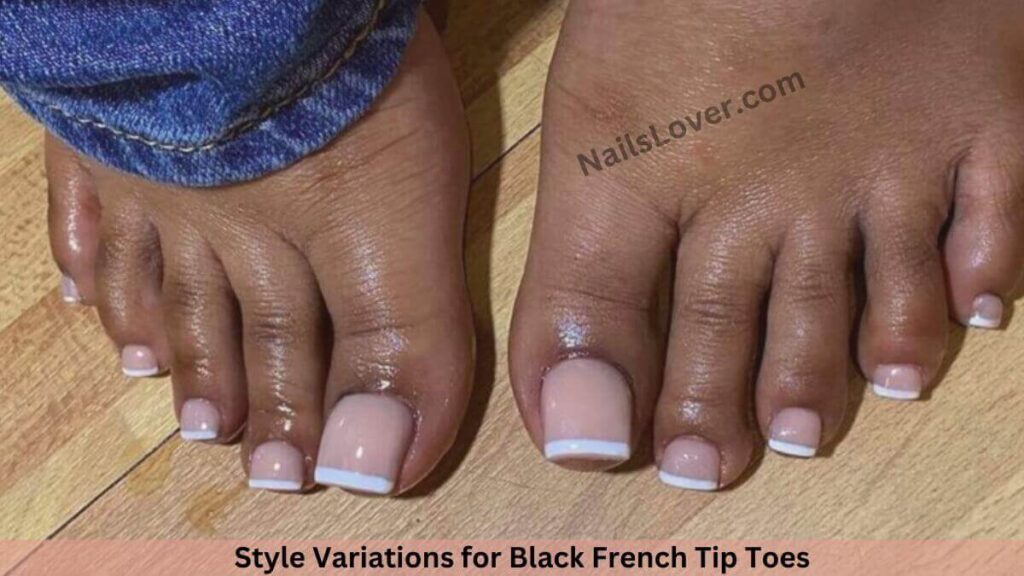 Style Variations for Black French Tip Toes