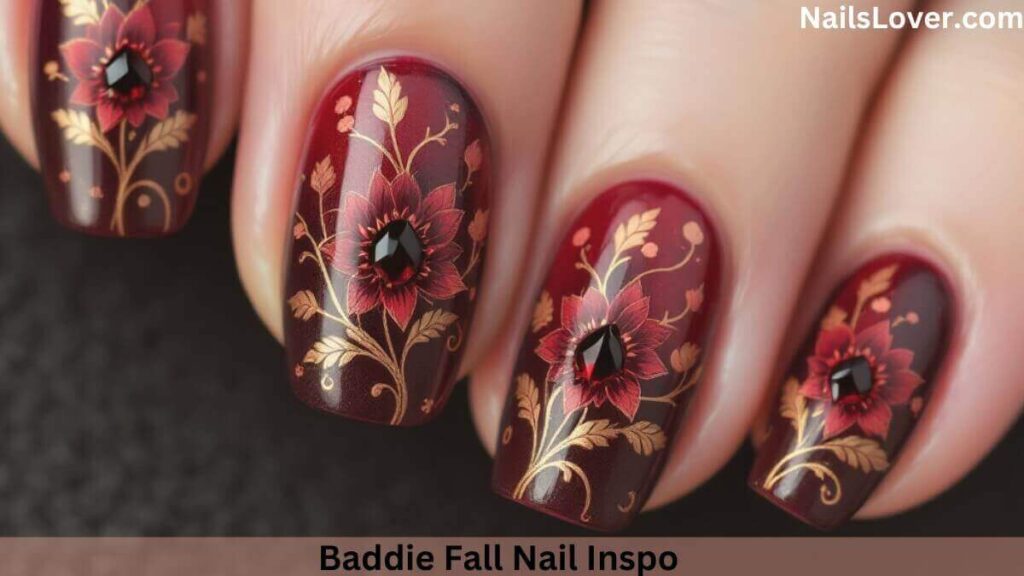 baddie fall nail inspo