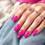 pink acrylic nails inspo