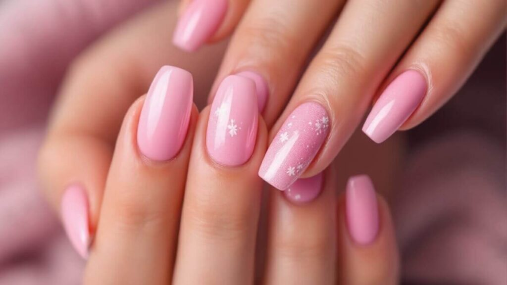 short pink acrylic nail inspirations