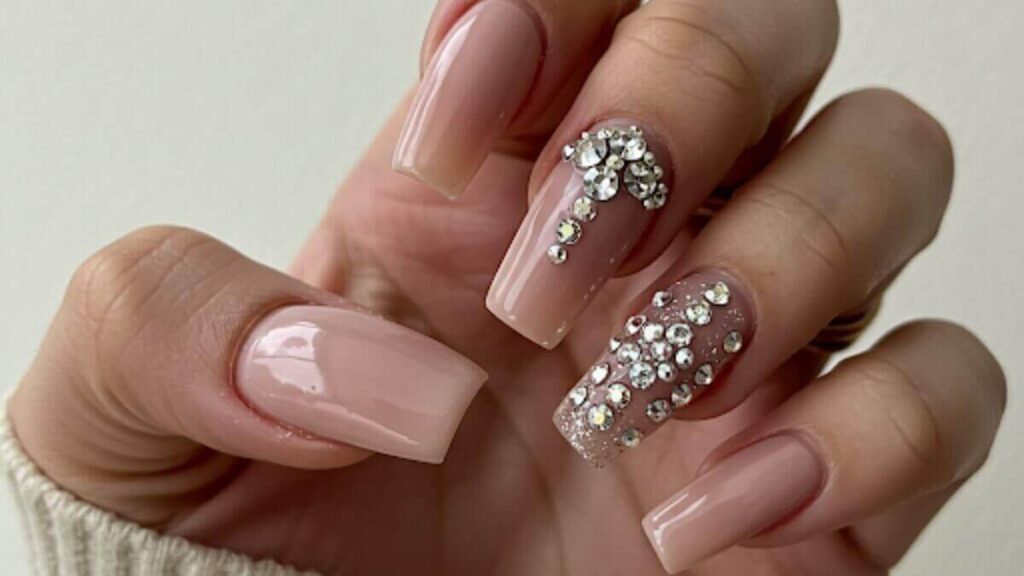 Tips for Your Nude Nails with Diamonds
