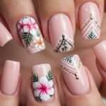 classy vacation nails